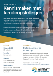 Workshop Familieopstellingen - 29 aug '25